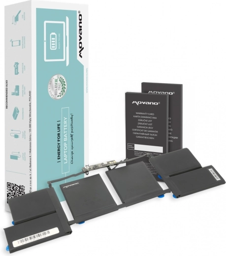 Baterie Movano A1820 pentru Apple MacBook Pro 15" (A1707) 6667 mAh 76 Wh