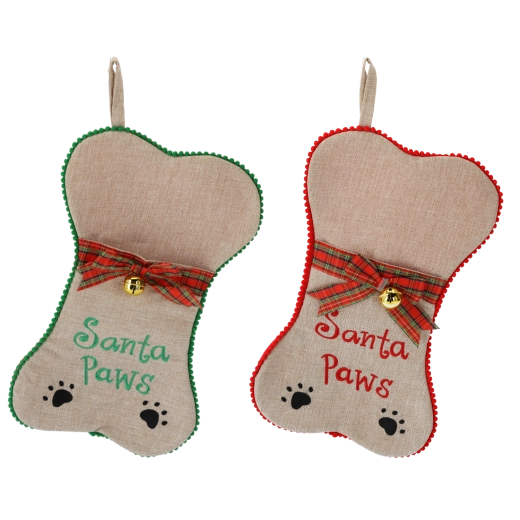 Decorațiune de Crăciun pentru animăluțe în formă de os cu agățătoare 24 × 41 cm