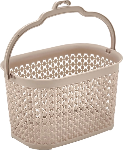 Coș suspendat pentru cleme, crem, 22 × 14,5 × 13,5 cm
