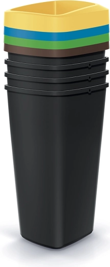 Set de coșuri pentru colectare selectivă Compacta Q Drop 4×25 l