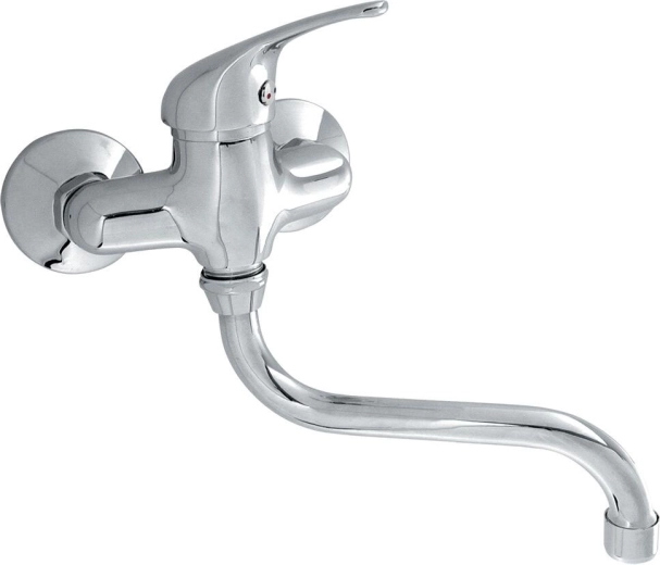 Baterie de chiuvetă de perete TITANIA IRIS, crom, pipă 220 mm