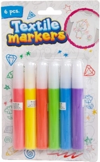 Markere textile – set 6 culori