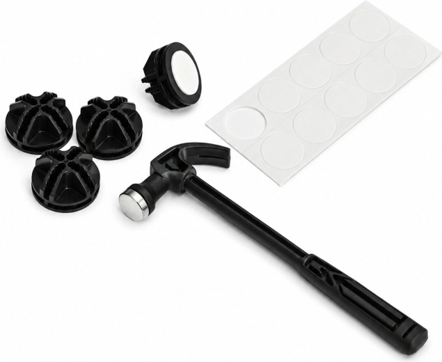 Set complet de montaj, inclusiv suporturi antiderapante