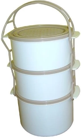 Carrier pentru mâncare Combi 2× 1 l + 1,5 l, plastic