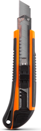 Cutter universal cu lamă detașabilă, inserție metalică și lamă de 18 mm