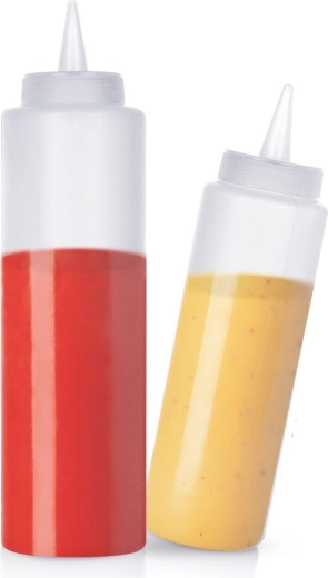 Set de sticle dozatoare pentru sosuri 250 și 500 ml, 2 buc.