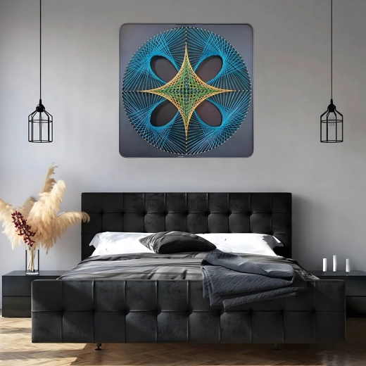 Decorațiune geometrică modernă cu efect 3D
