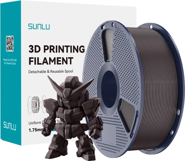 Filament Sunlu PLA+ 2.0 castan prăjit
