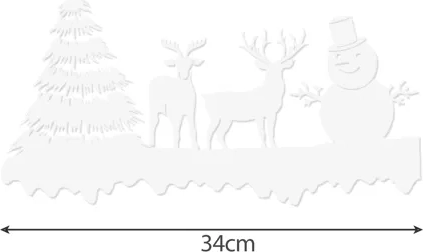 Dimensiunea decorațiunii 34 cm