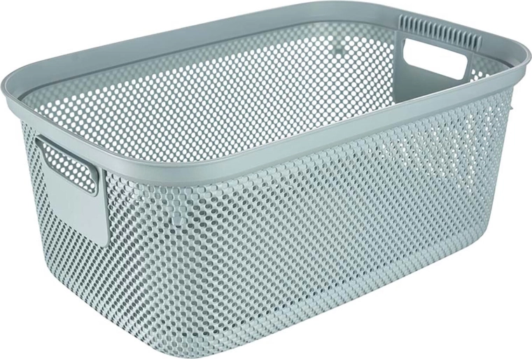 Coș pentru rufe curate din plastic 53 × 34,5 × 22,5 cm – albastru