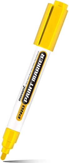 Marker cu vopsea MONAMI Pro Paint Maker 2 mm – Galben