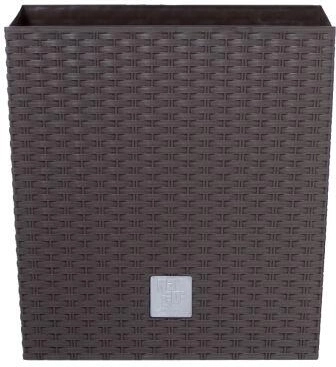 Ghiveci Rato Square 32,5 × 32,5 × 61 cm, maro închis