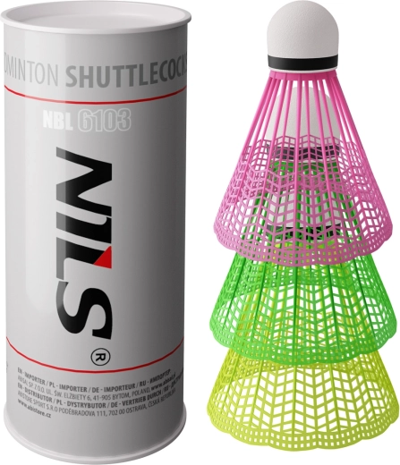 Mingi de badminton NILS NBL6103, multicolor, 3 buc