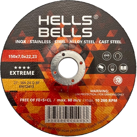 Disc abraziv pentru oțel 150 × 7 × 22,2 mm