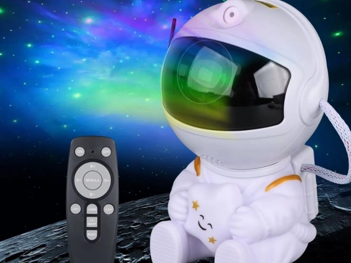 Proiector stelar în formă de astronaut cu telecomandă