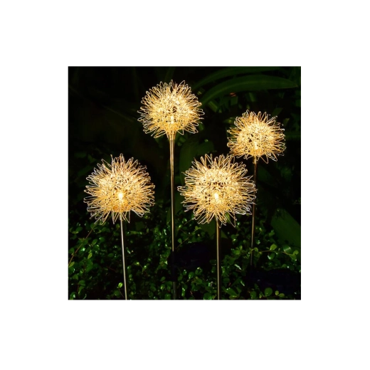 Lampă solară de grădină păpădie LED alb cald 68 cm