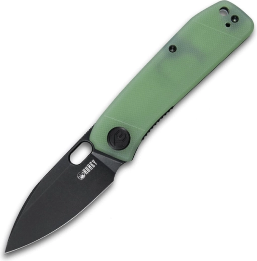 Kubey Hyde KU2104C cuțit de buzunar 7,5 cm, negru, verde pal Jade, G10, clips