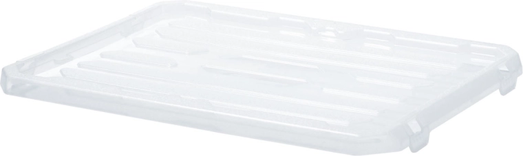 Capac din plastic pentru cutia de depozitare Cargobox 300 × 200 × 20 mm, transparent