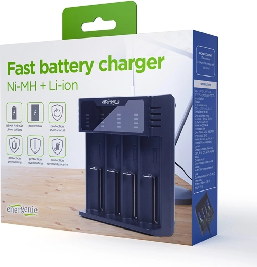 Suport extins pentru Ni‑MH și Li‑ion