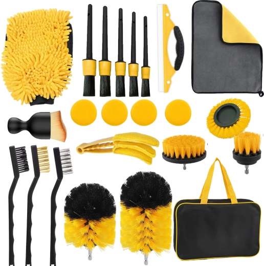 Set pentru detailing auto Renew Force XXL, 18 piese, cu organizator
