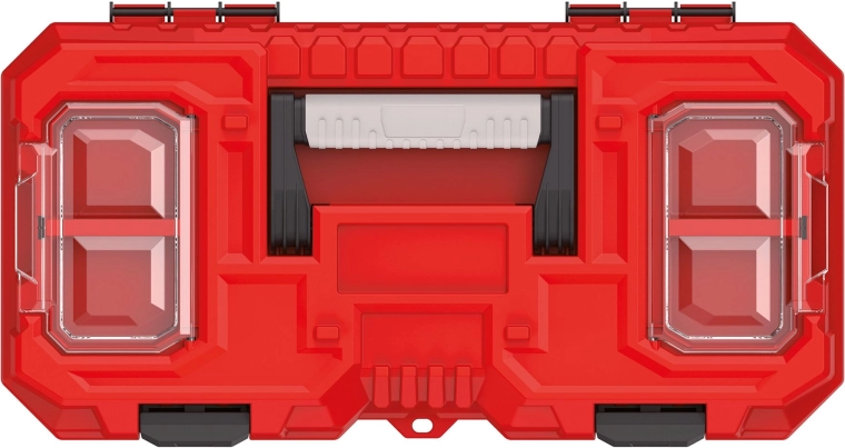 Două organizatoare transparente în capac