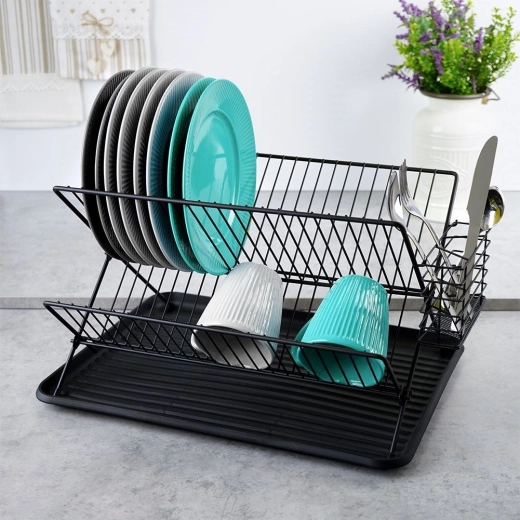 Capacitate pe două niveluri pentru 21 de farfurii