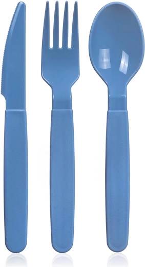 Set de tacâmuri din plastic 3 bucăți albastru CULINARIA ICE