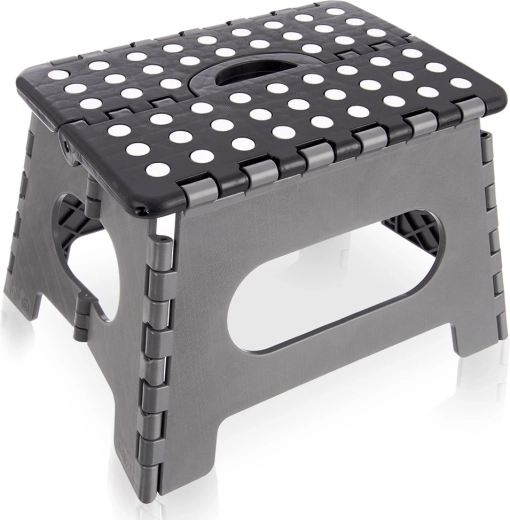 Scăunel pliabil antiderapant 32 × 25 × 22 cm, capacitate 150 kg