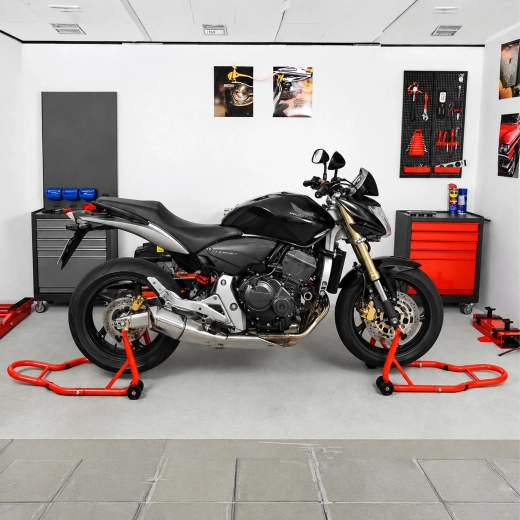 Suport de service universal reglabil pentru motocicletă, față și spate, 450 kg