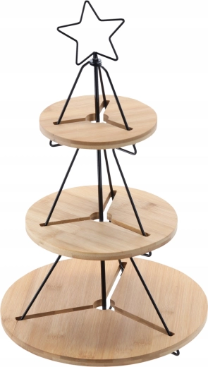 Bambus natural și metal rezistent pentru stabilitate și stil