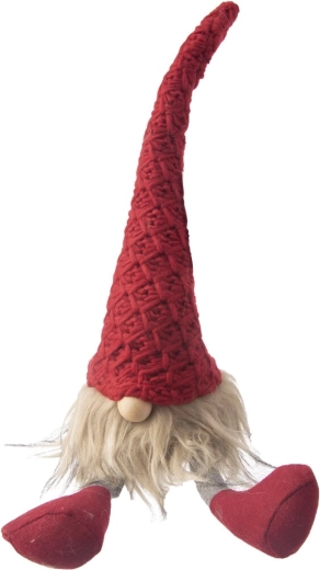 Spiriduș de pluș roșu – decorațiune de Crăciun 42 cm