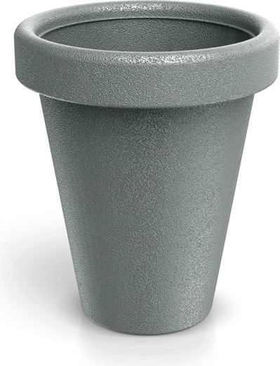Ghiveci de flori din plastic Origina 39 cm – piatră gri