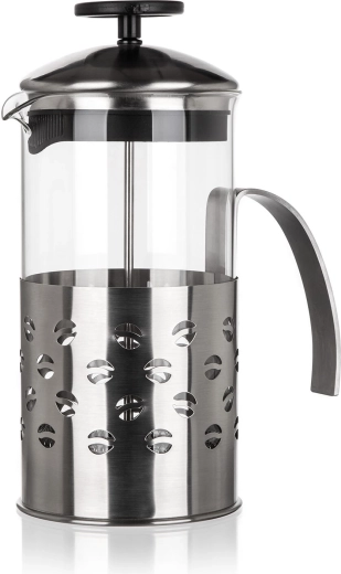 French press STACEY 1 l sticlă și oțel inoxidabil