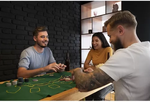 Pânză verde ca masă de poker oriunde