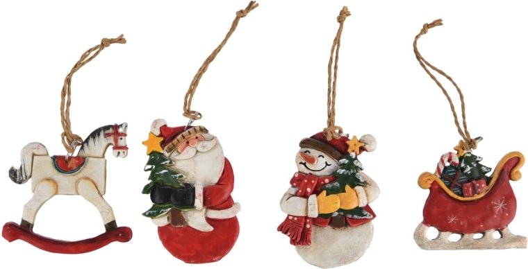 Ornament ceramic pentru bradul de Crăciun – 4 variante