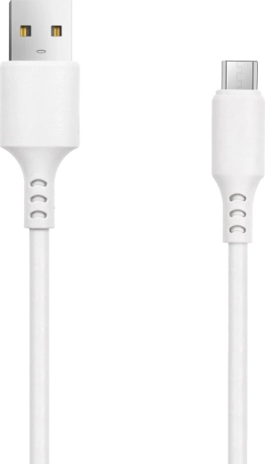 Setty cablu USB–microUSB 1 m 3 A alb