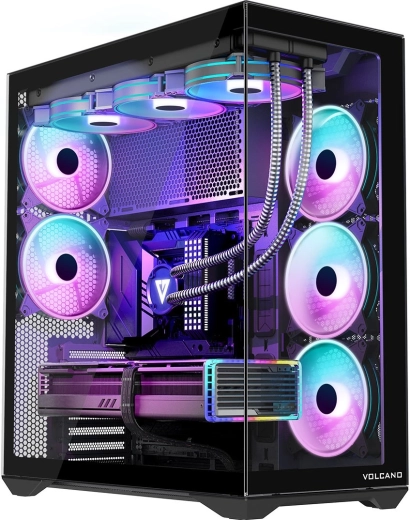 Spațiu pentru E‑ATX și răcire cu lichid până la 420 mm