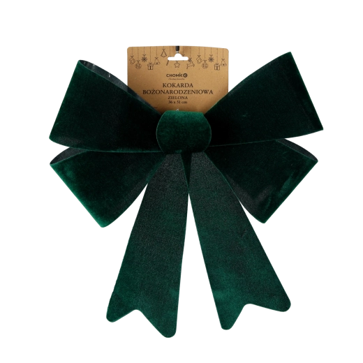 Fundă decorativă de Crăciun verde 36 × 51 cm
