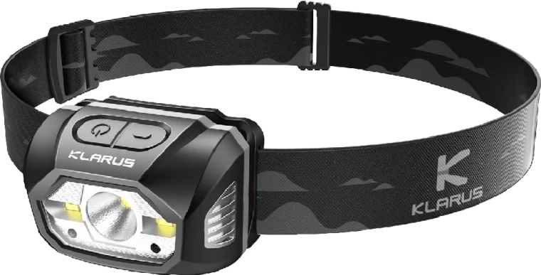 Klarus HM1 lanternă frontală gri reîncărcabilă cu senzor de mișcare 440 lm, 1800 mAh