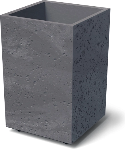 Ghiveci Sierra Square High efect beton 38,5 cm marengo