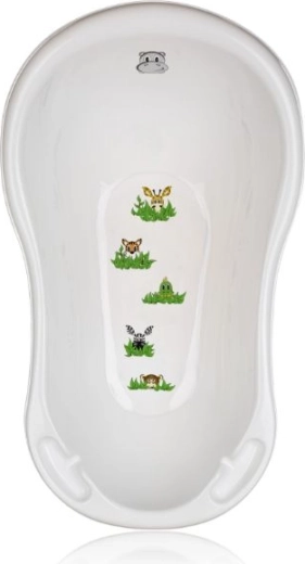 Cădiță pentru copii 84 cm JUNGLE – albă