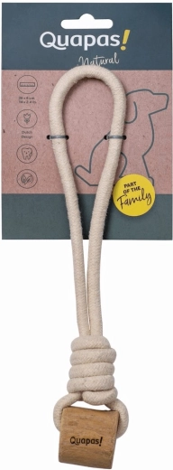 Quapas! jucărie lasso pentru câini din lemn de arbore de cafea pentru tras la întrecere