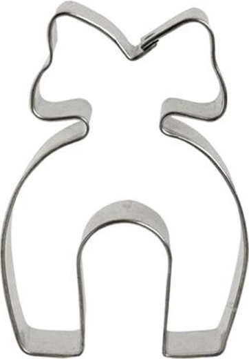 Formă de tăiat fursecuri potcoavă cu fundiță 6 cm