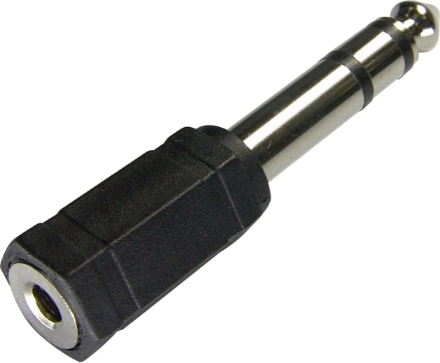 Adaptor audio Sencor, mufă stereo jack de 6,35 mm la priză stereo jack de 3,5 mm