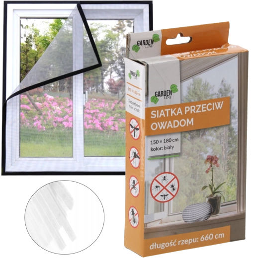 Plasă împotriva insectelor 150 × 180 cm albă