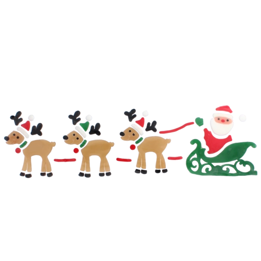 Brăduț și sanie cu reni pentru o scenă festivă