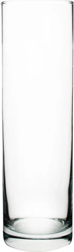 Vază din sticlă Flora 26 cm, transparentă