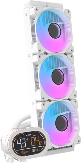 Iluminare ARGB și design alb curat