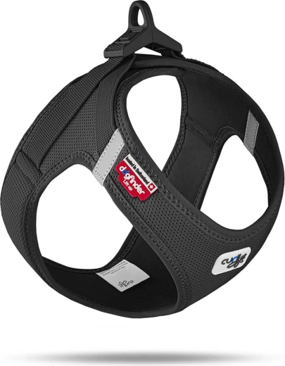 Ham Curli pentru câini Air-Mesh cu cataramă, negru (XS, 3–5 kg)