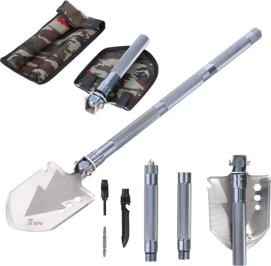 Lopată multifuncțională pliabilă NILS Camp XL